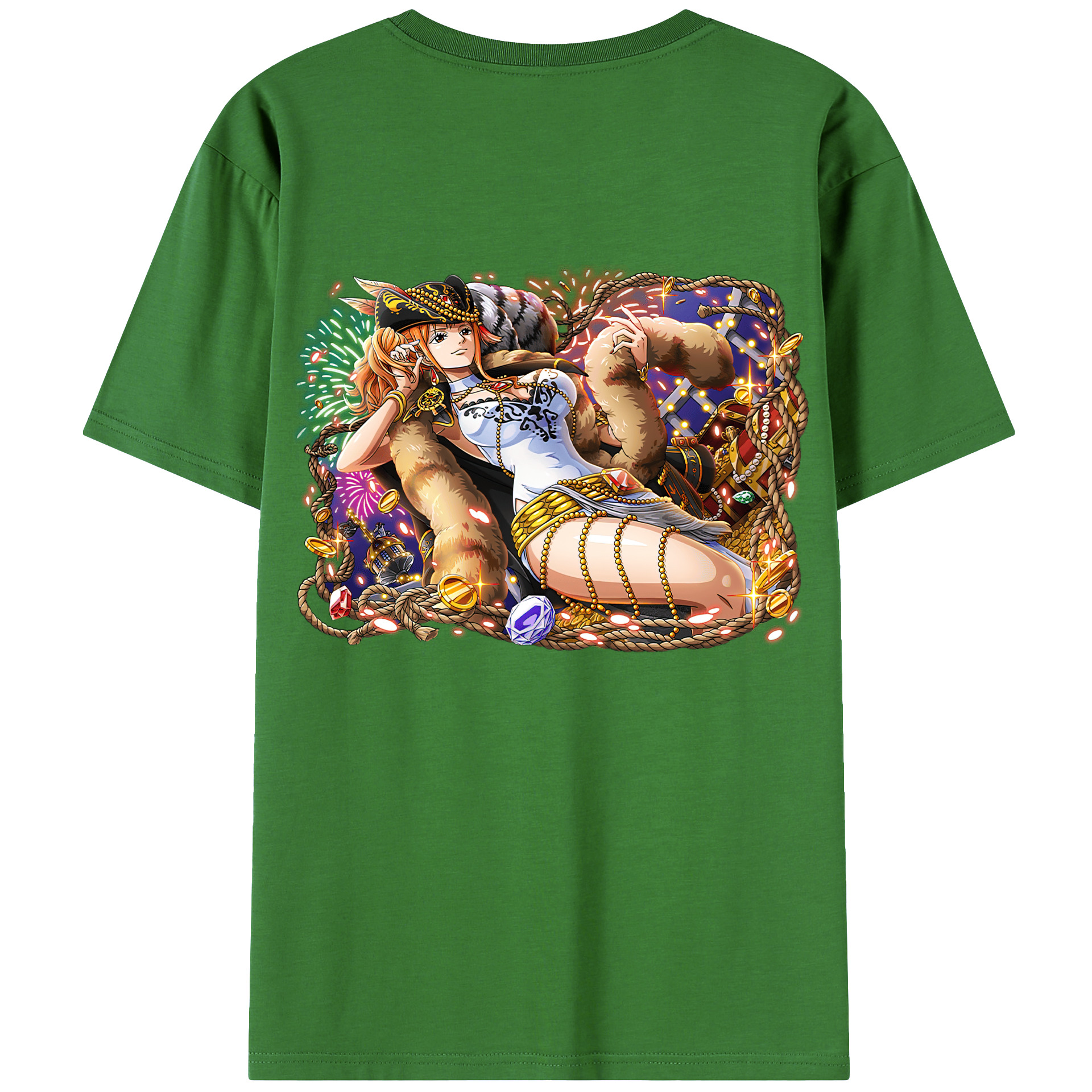 （画像用） ワンピース ナミ ONE PIECE Nami レディース半袖Tシャツ(バックプリント)